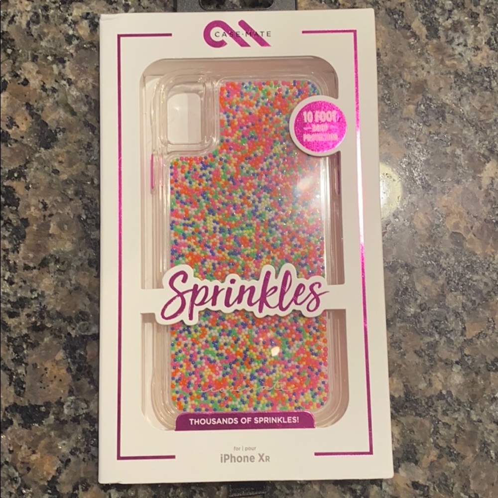 Case Mate sprinkles IPhone XR Case NWT !